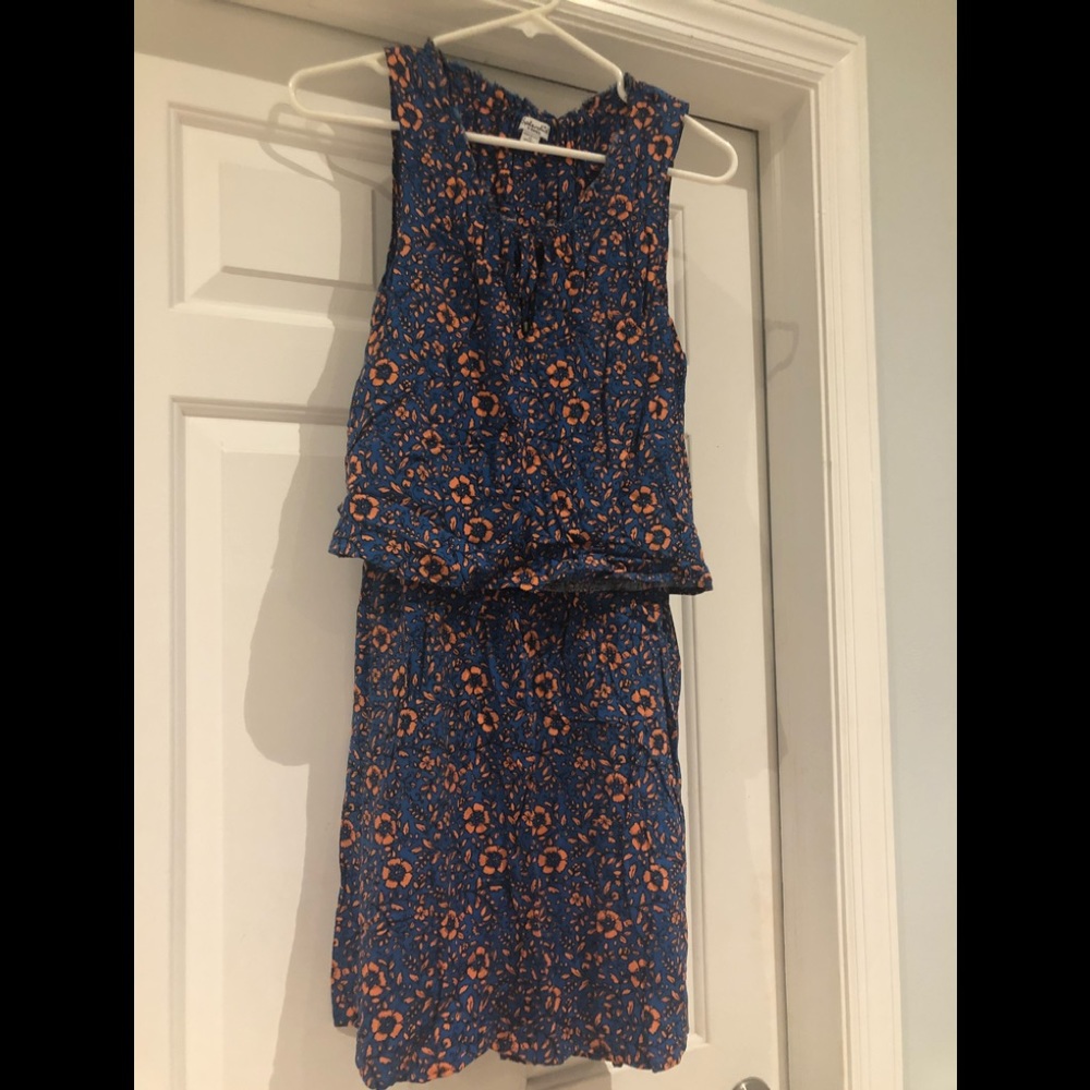 Splendid blue and orange sleeveless dress